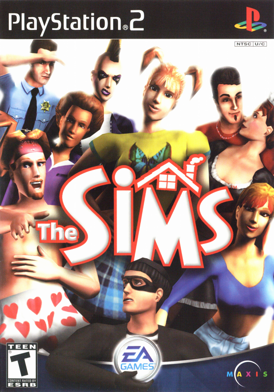 The Sims box art for Playstation 2